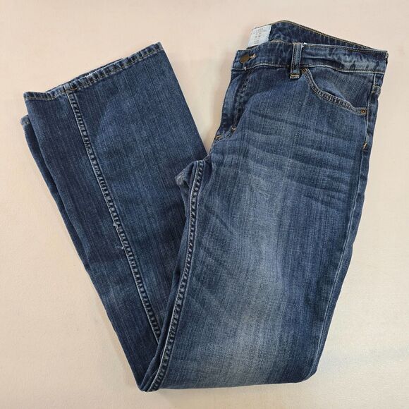 H&M L.O.G.G. Jeans Women's 33 Boot Cut High-Rise Blue Dark Wash - Picture 10 of 16